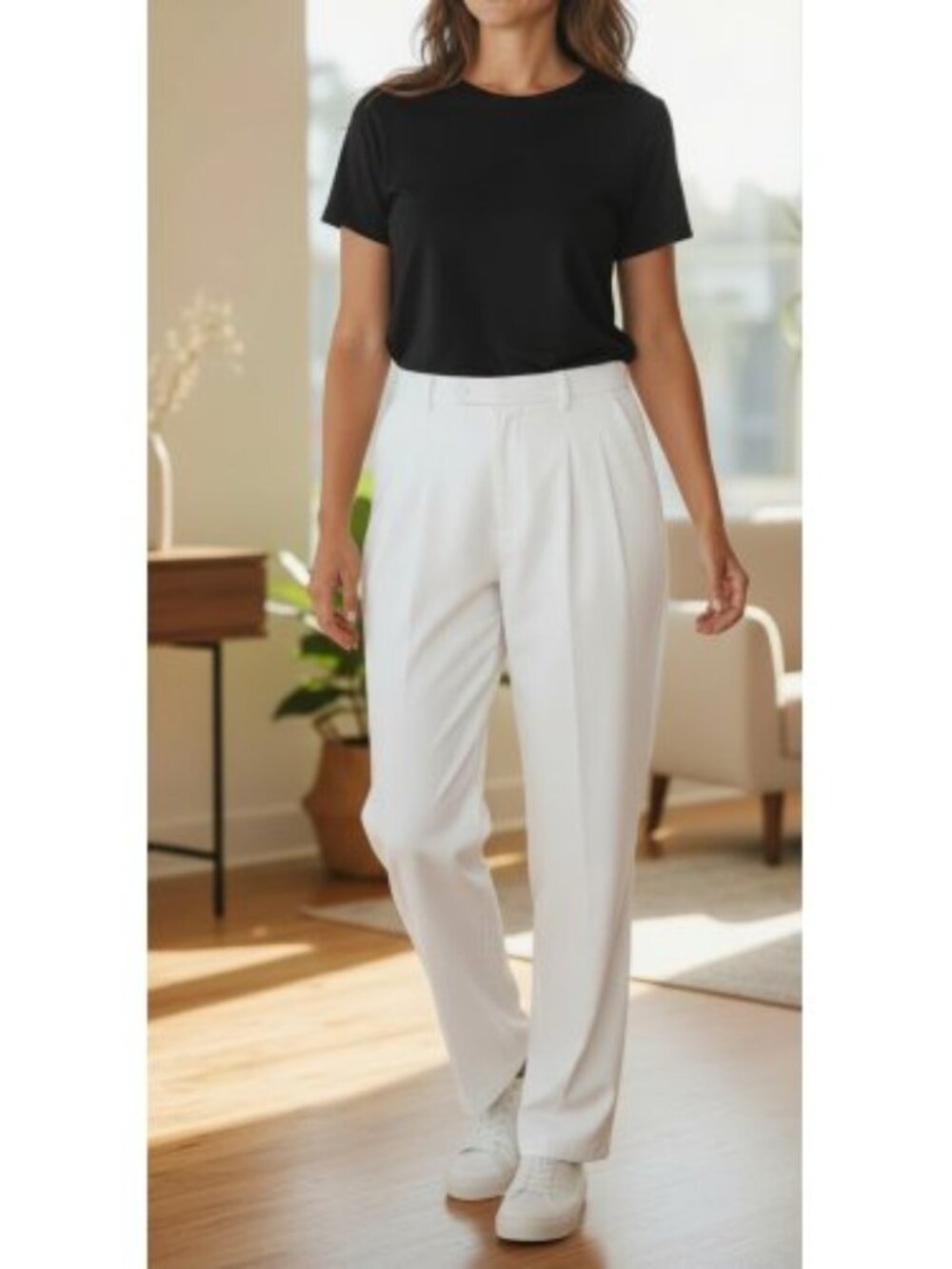 BRIGGS Petite White Dress Pants Ladies Size 14P